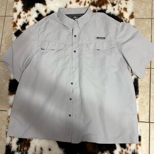 Men's Light Gray Button Down Shirt